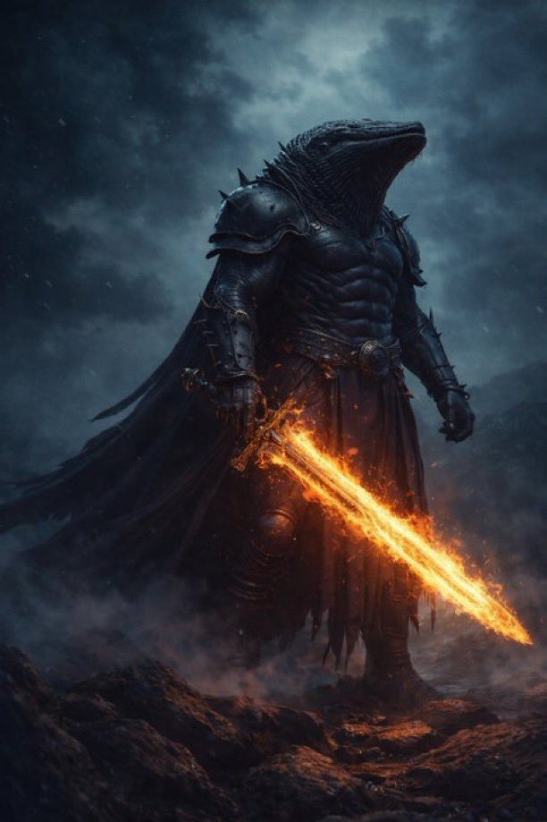 Black Whale Fire Sword